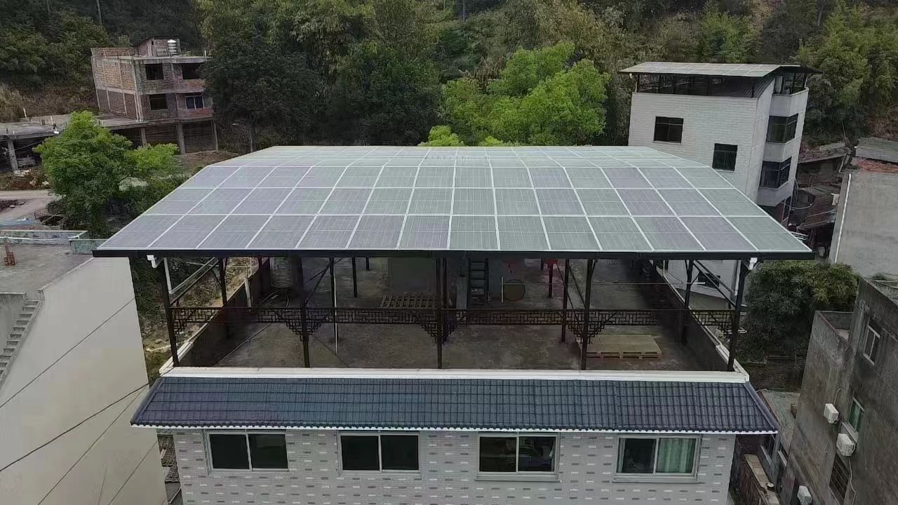 沈丘15kw+10kwh自建别墅家庭光伏储能系统